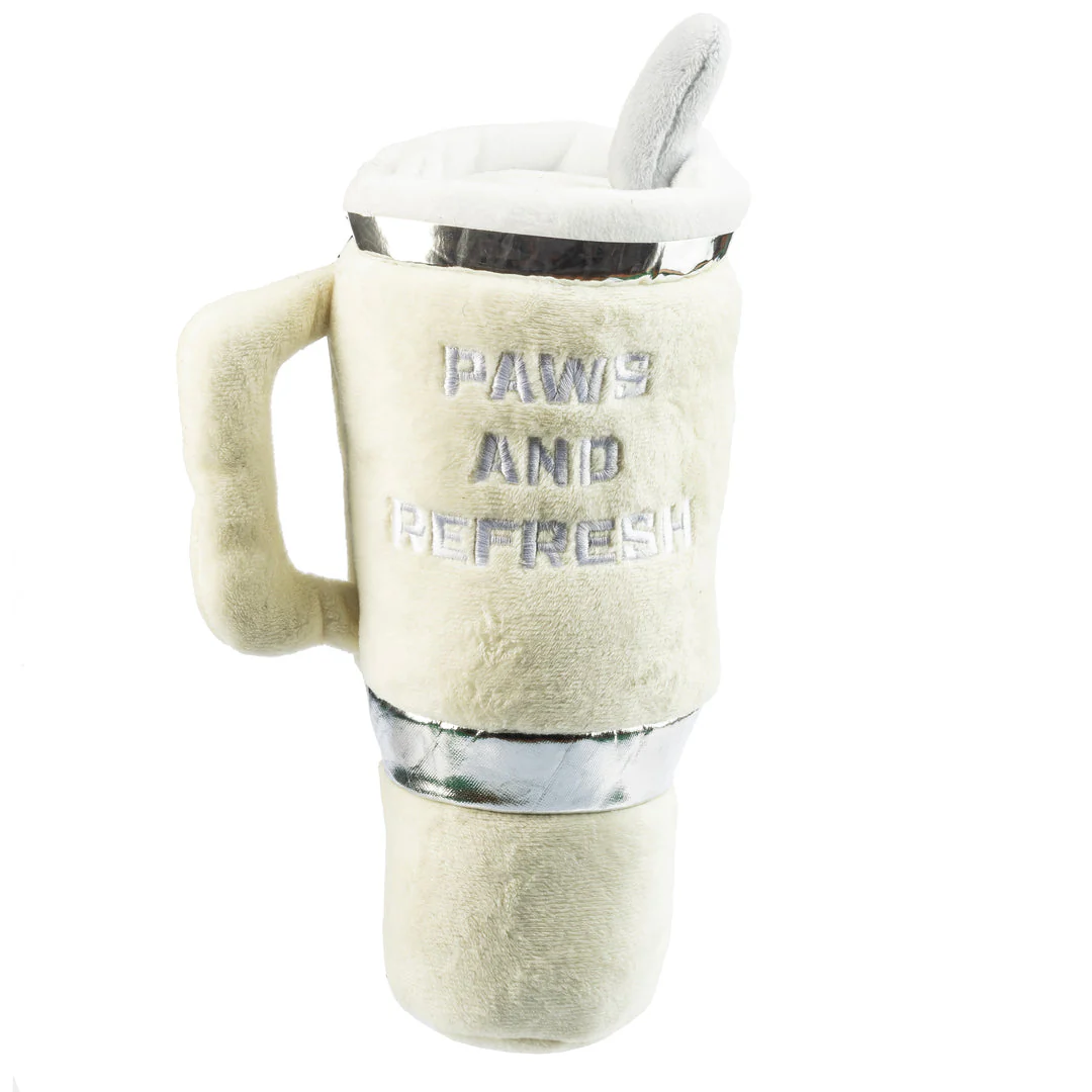 Snuggly Cup Dog Toy, Ivory - Image 2
