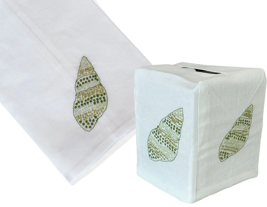 Speckled Conch Bath Collection, Green