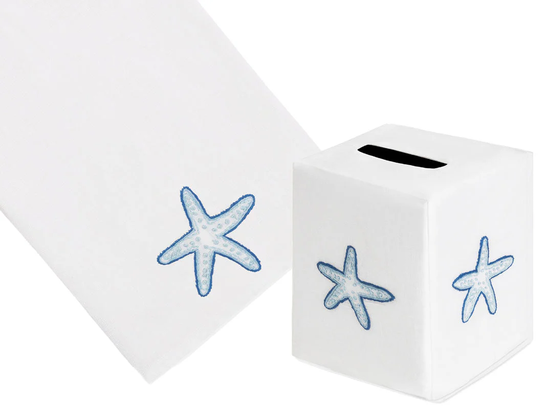 Playful Starfish Bath Collection, Blue