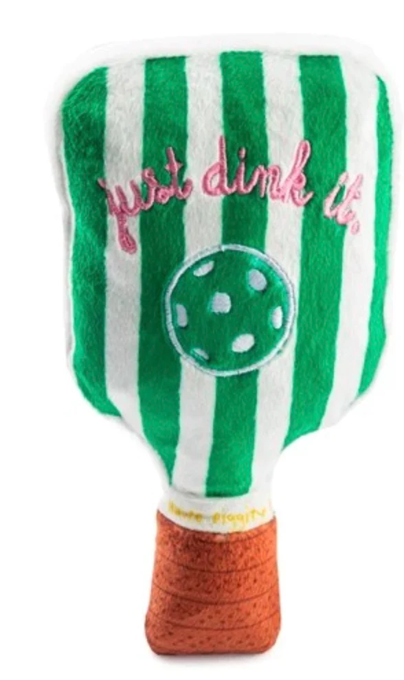Green Stripe Pickleball Paddle Dog Toy