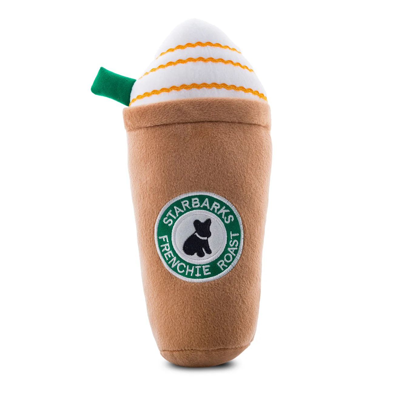 Starbarks Frenchie Roast Dog Toy With Straw Collection - Image 3