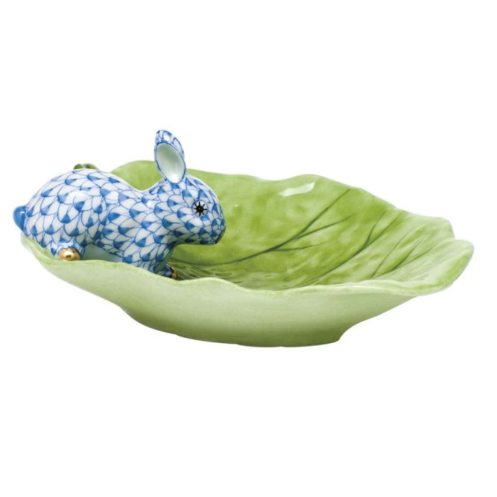 Bunny on Cabbage Leaf
