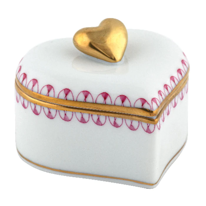Double Heart Box, Raspberry