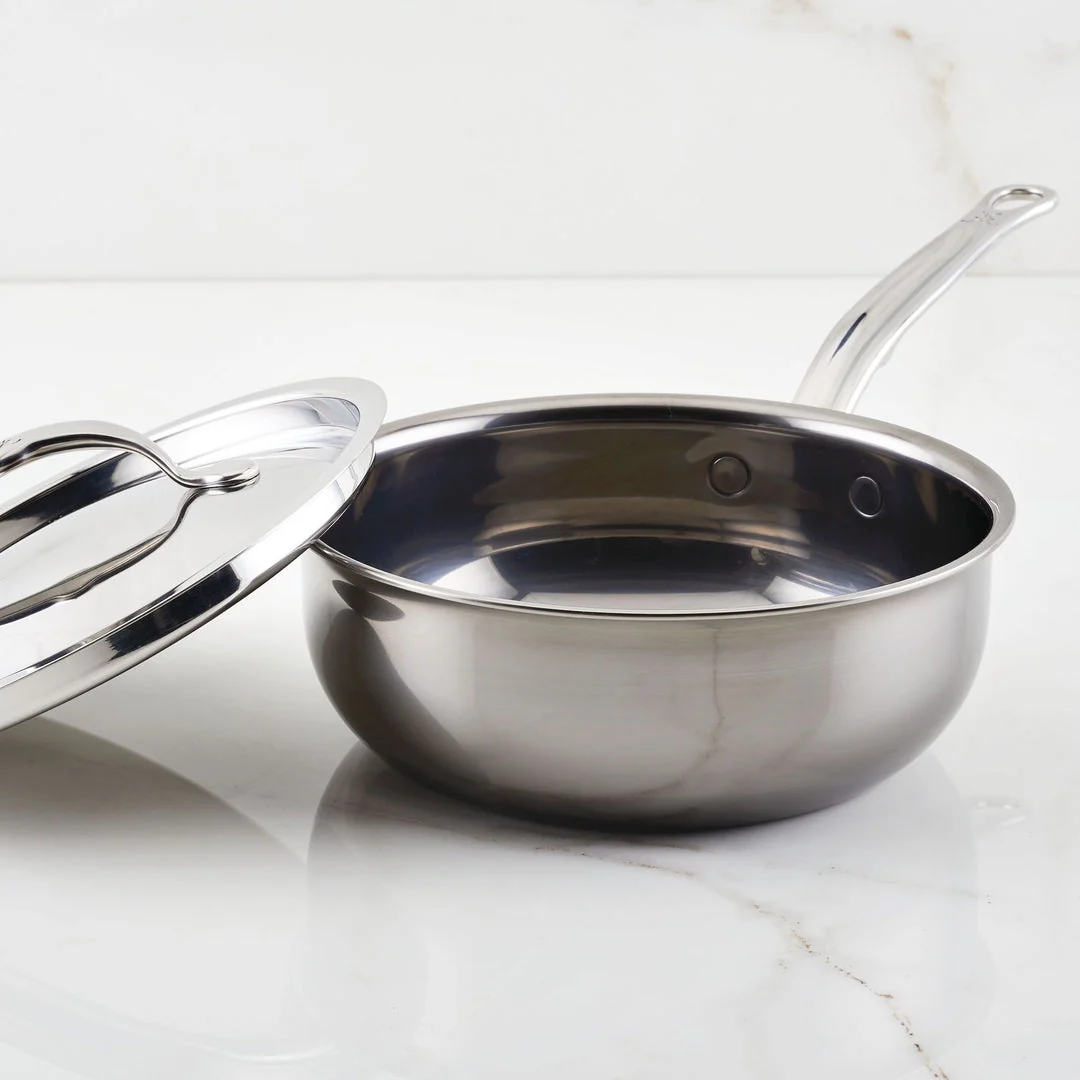 NanoBond Titanium Stainless Steel Saucier Pan, 2qt - Image 3