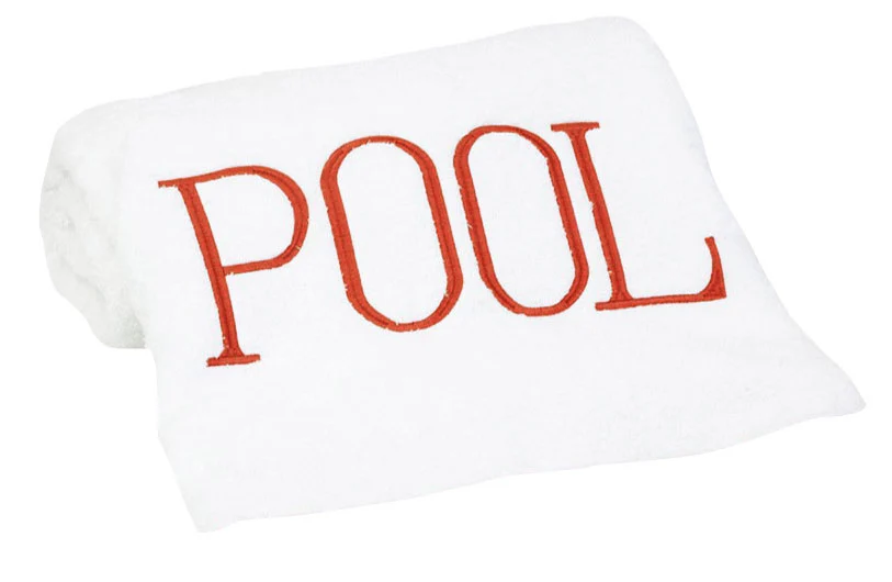 Pool Towel, Dark Orange