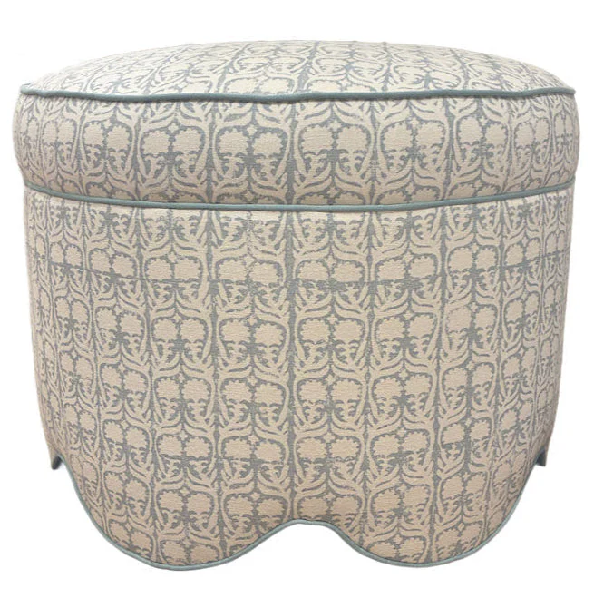 Suzie Scalloped Ottoman