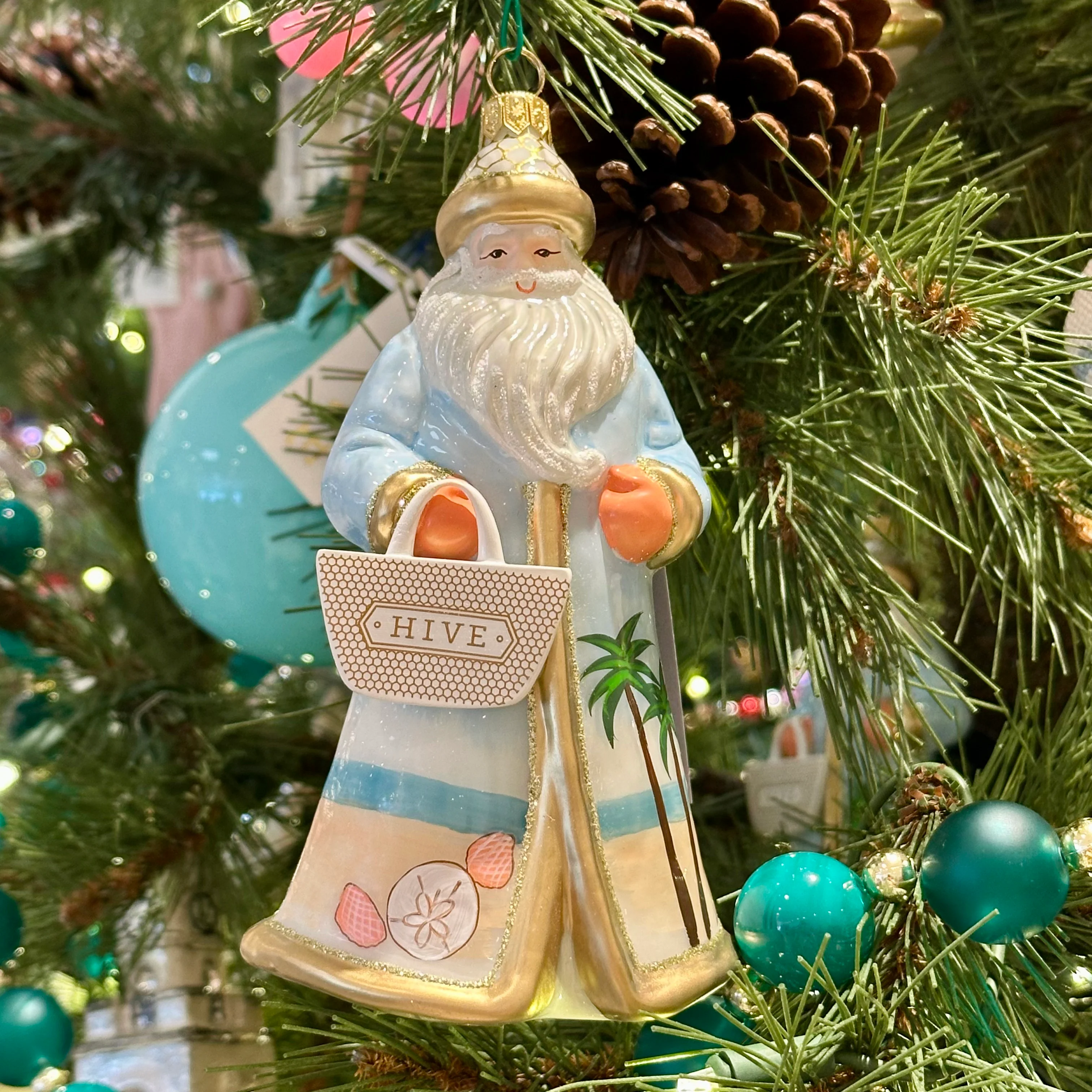 Hive Santa Custom Ornament - Image 3