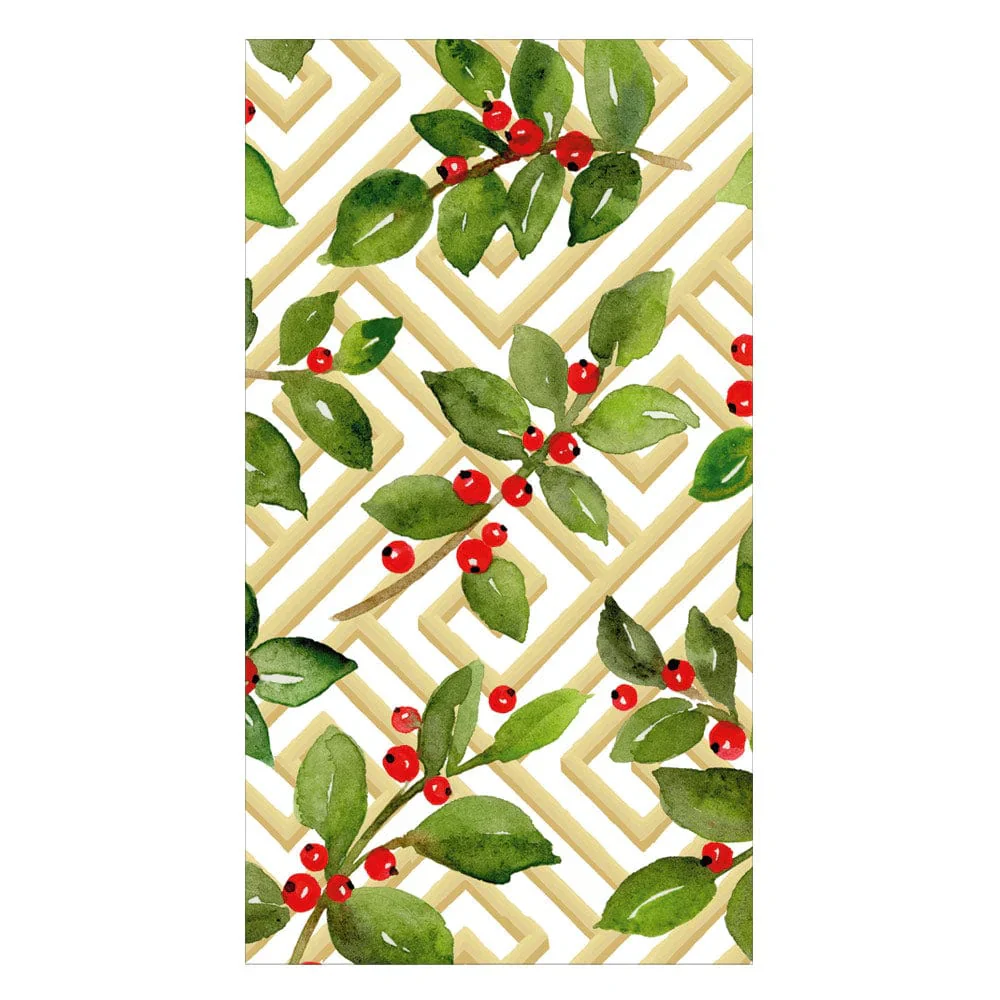 Holly and Fretwork White Napkin and Tabletop Collection - Image 4