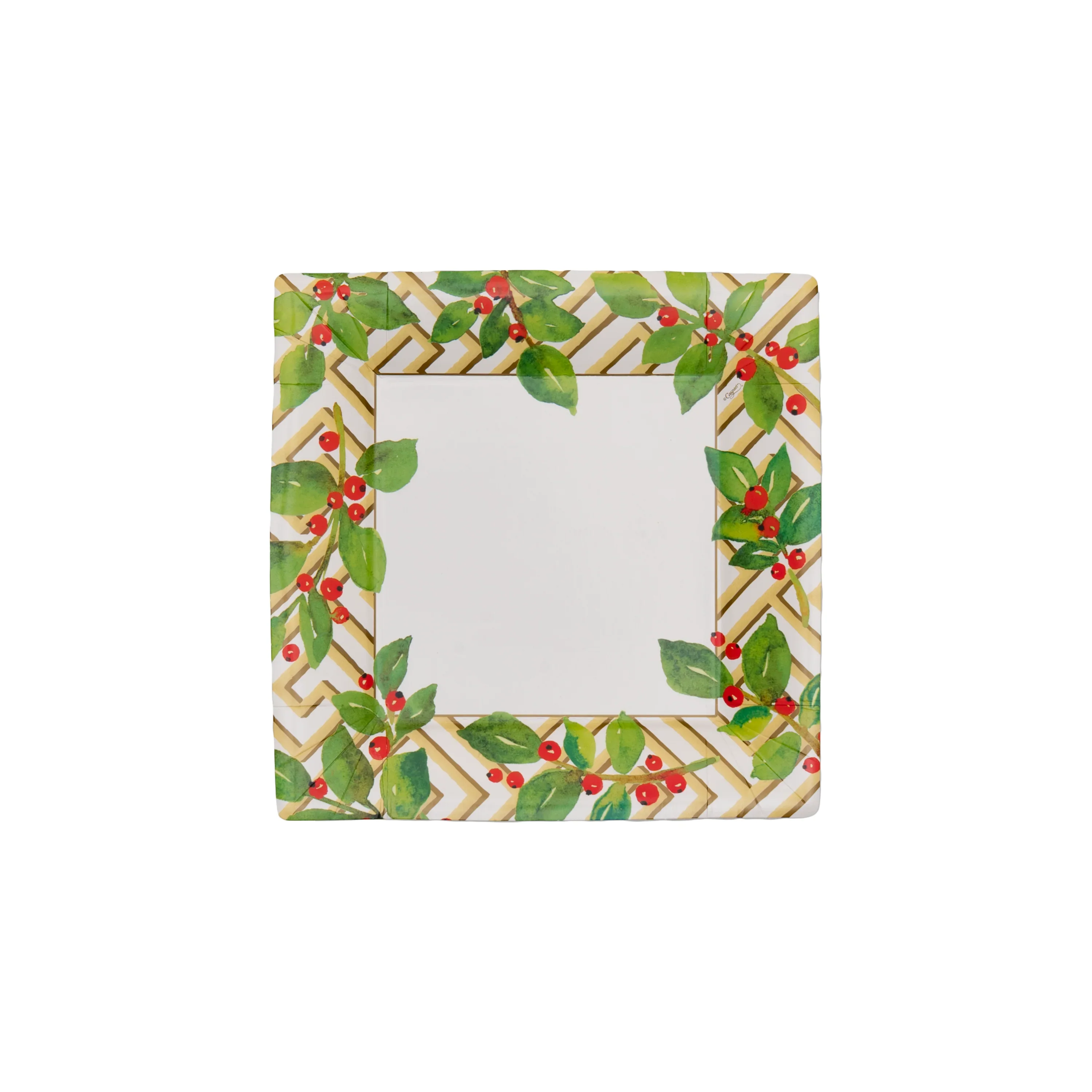Holly and Fretwork White Napkin and Tabletop Collection - Image 5
