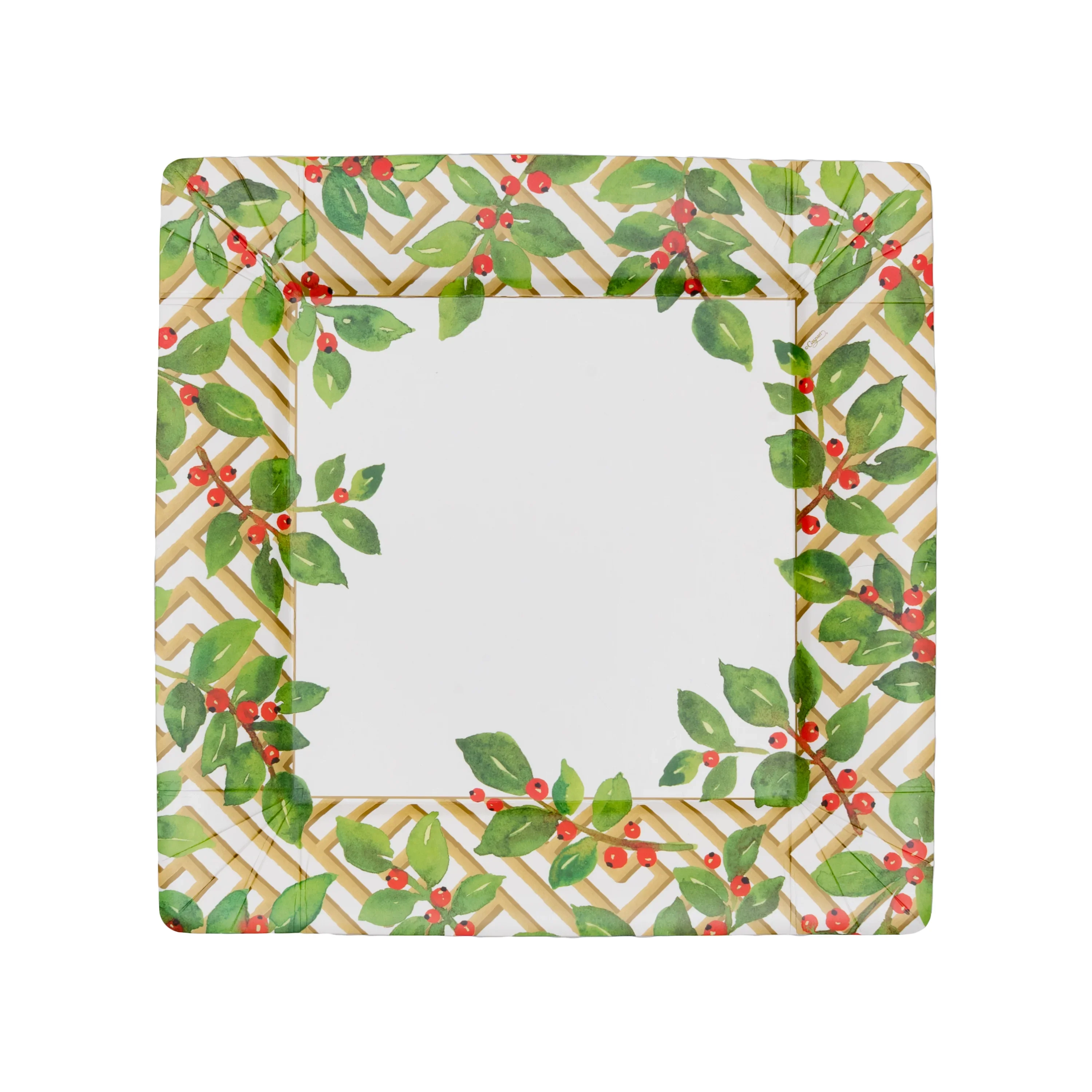 Holly and Fretwork White Napkin and Tabletop Collection - Image 6