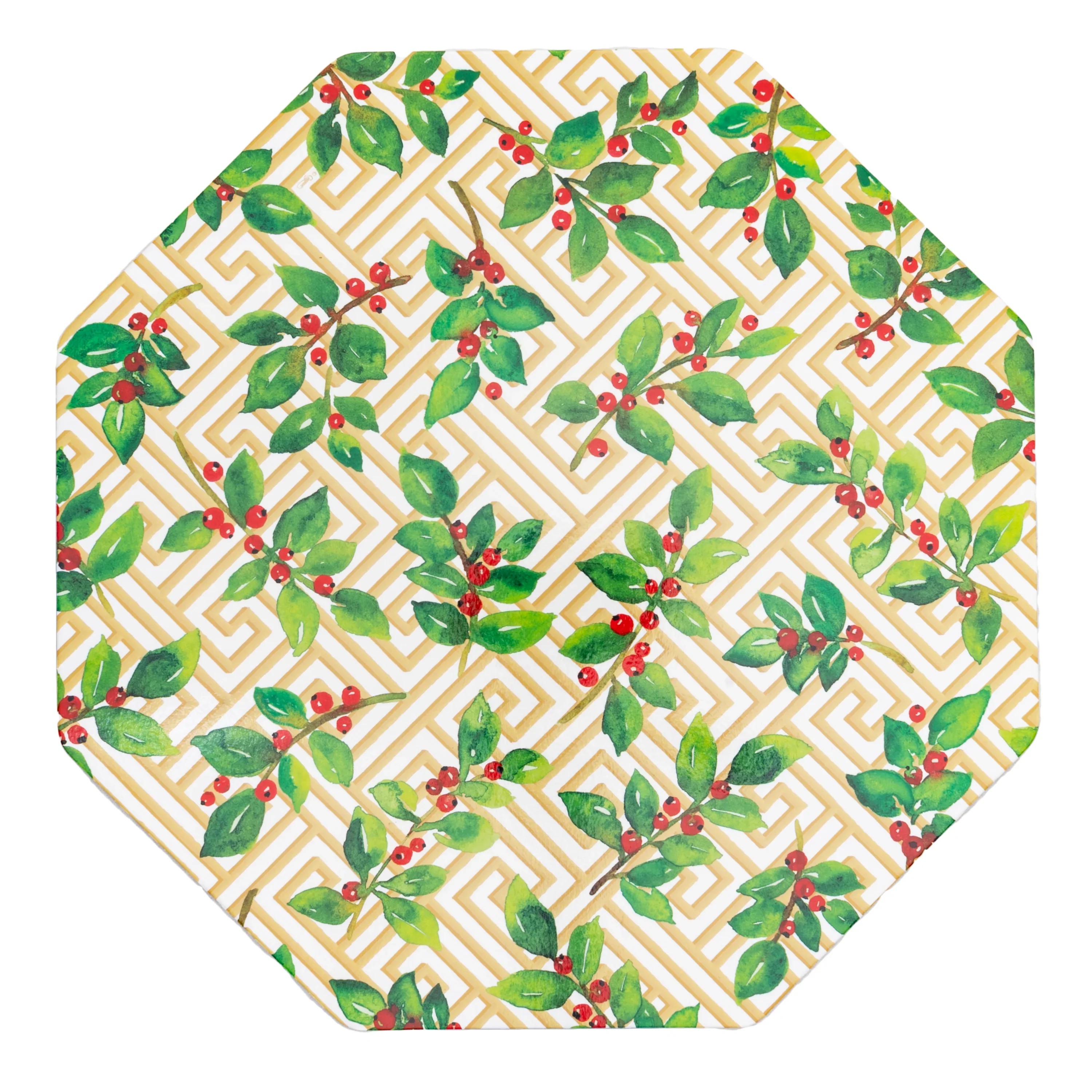 Holly and Fretwork White Napkin and Tabletop Collection - Image 7
