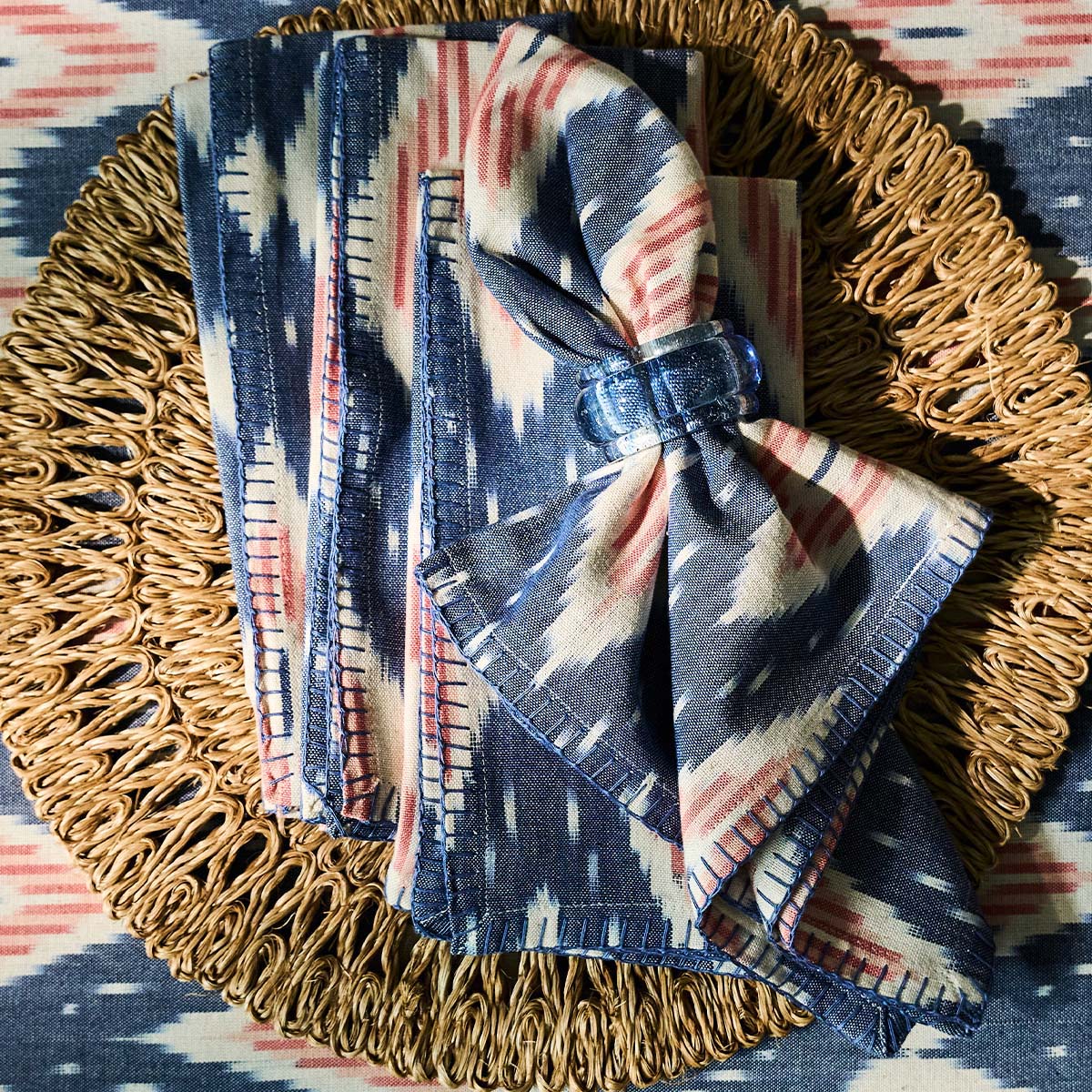 Ikat Napkin Set - Image 3