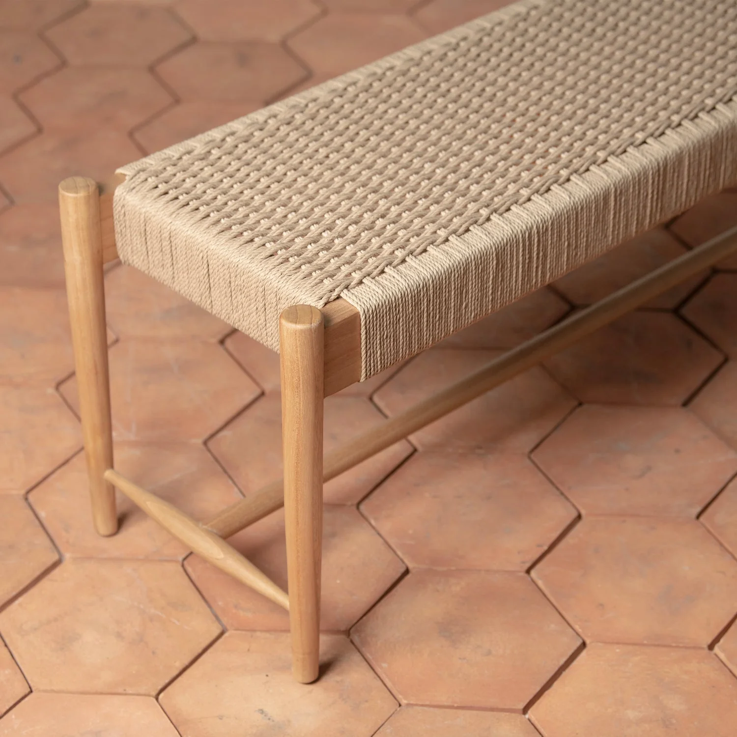 Ingrid Woven Bench - Image 4