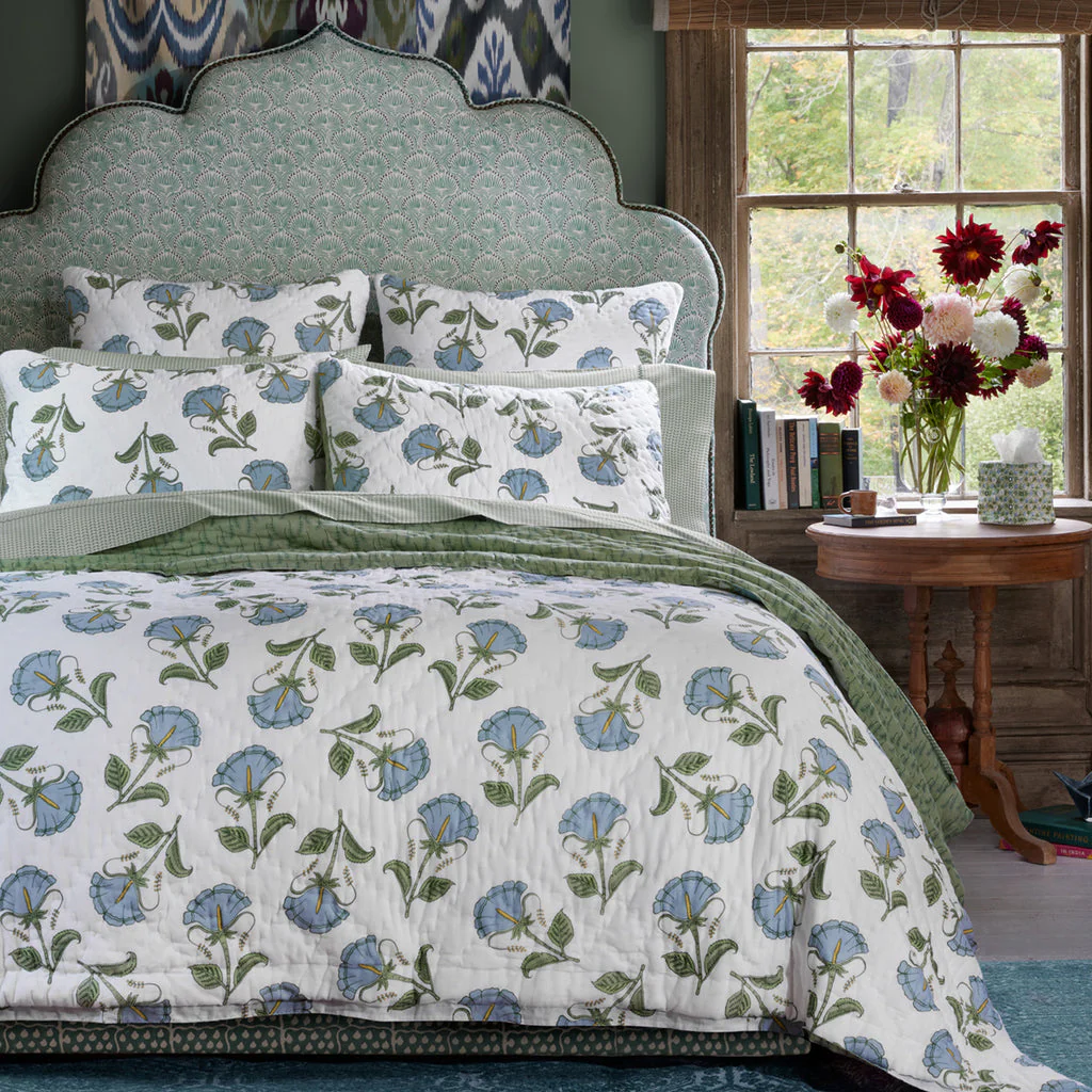 Farah Light Indigo Bedding Collection - Image 3