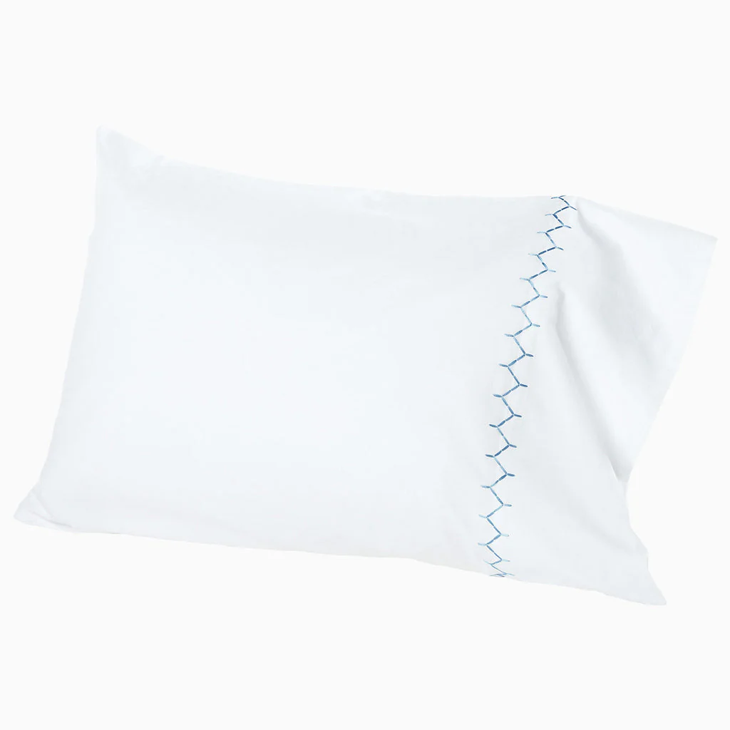 Stitched Light Indigo Sheet Set - Image 2
