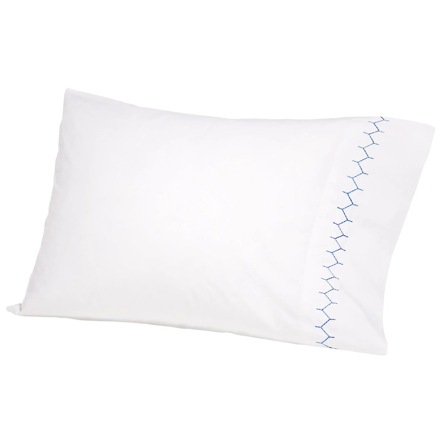 Stitched Light Indigo Pillowcase Pair - Image 2