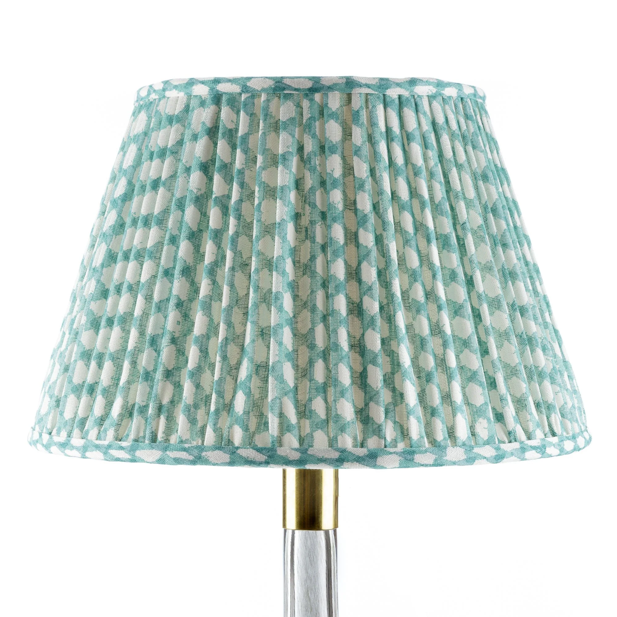 Fermoie Wicker Turquoise Lampshade