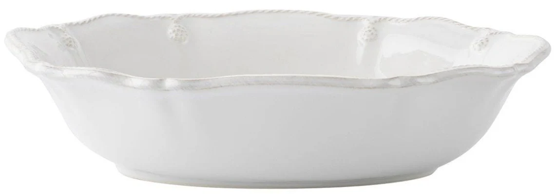 Berry & Thread Whitewash 12" Oval Serving Bowl