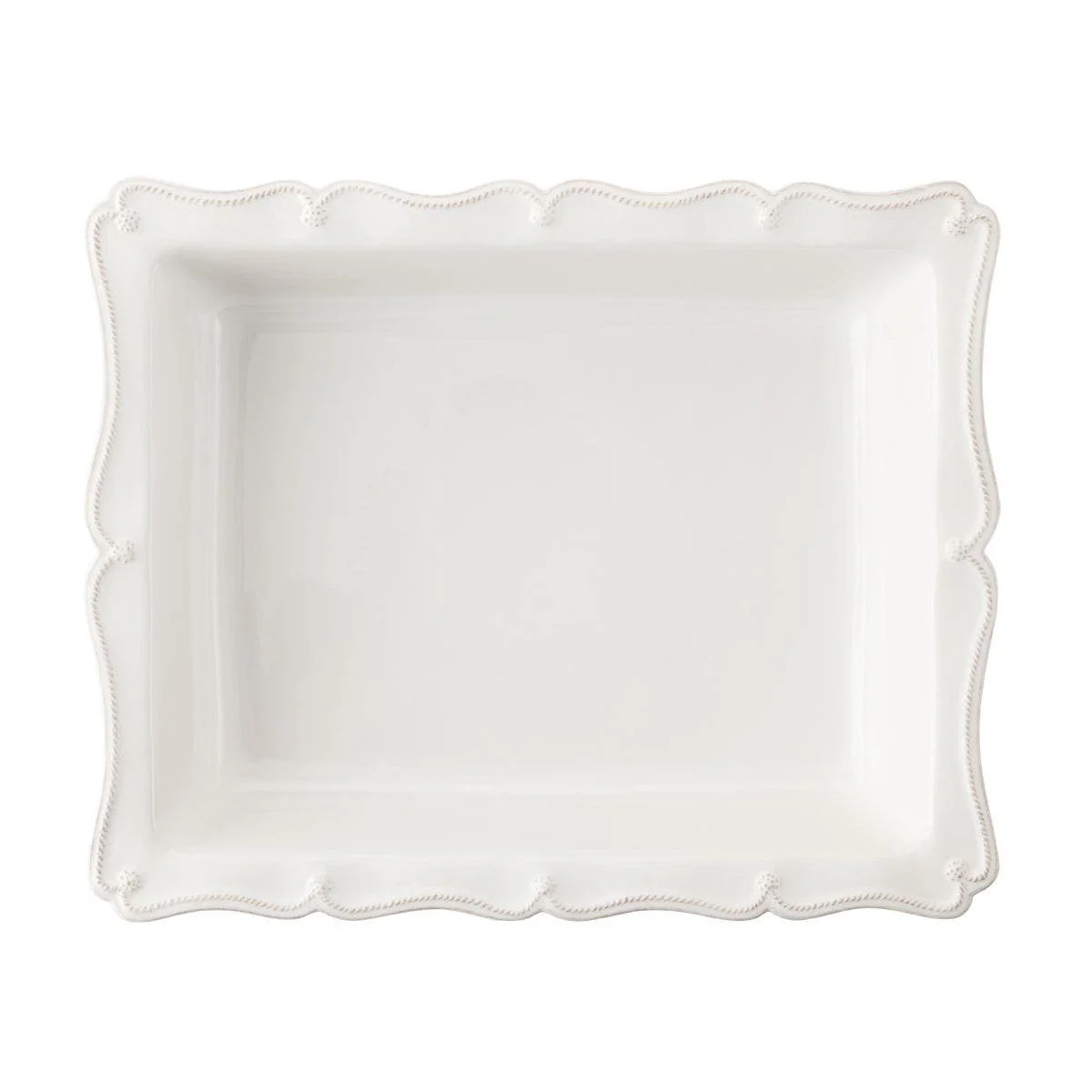 Berry & Thread Whitewash 17.5" Rectangular Baker - Image 2