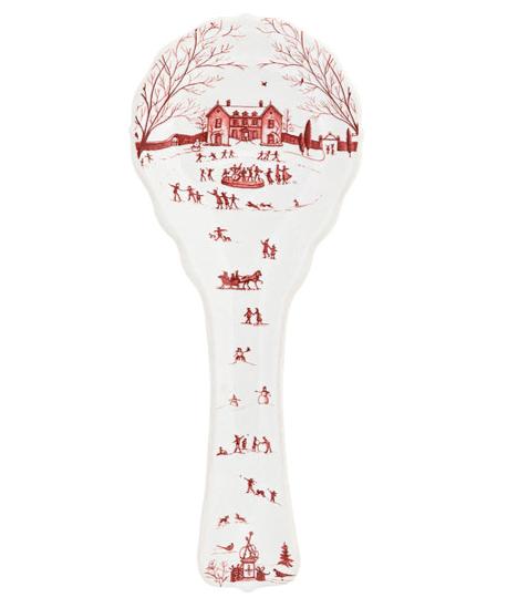 Country Estate Winter Frolic Ruby Spoon Rest