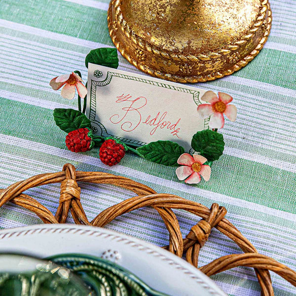 Meadow Walk Raspberries Place Card Holder Set - Image 4