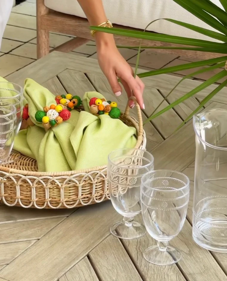 Provence Rattan Circle Tray - Image 3