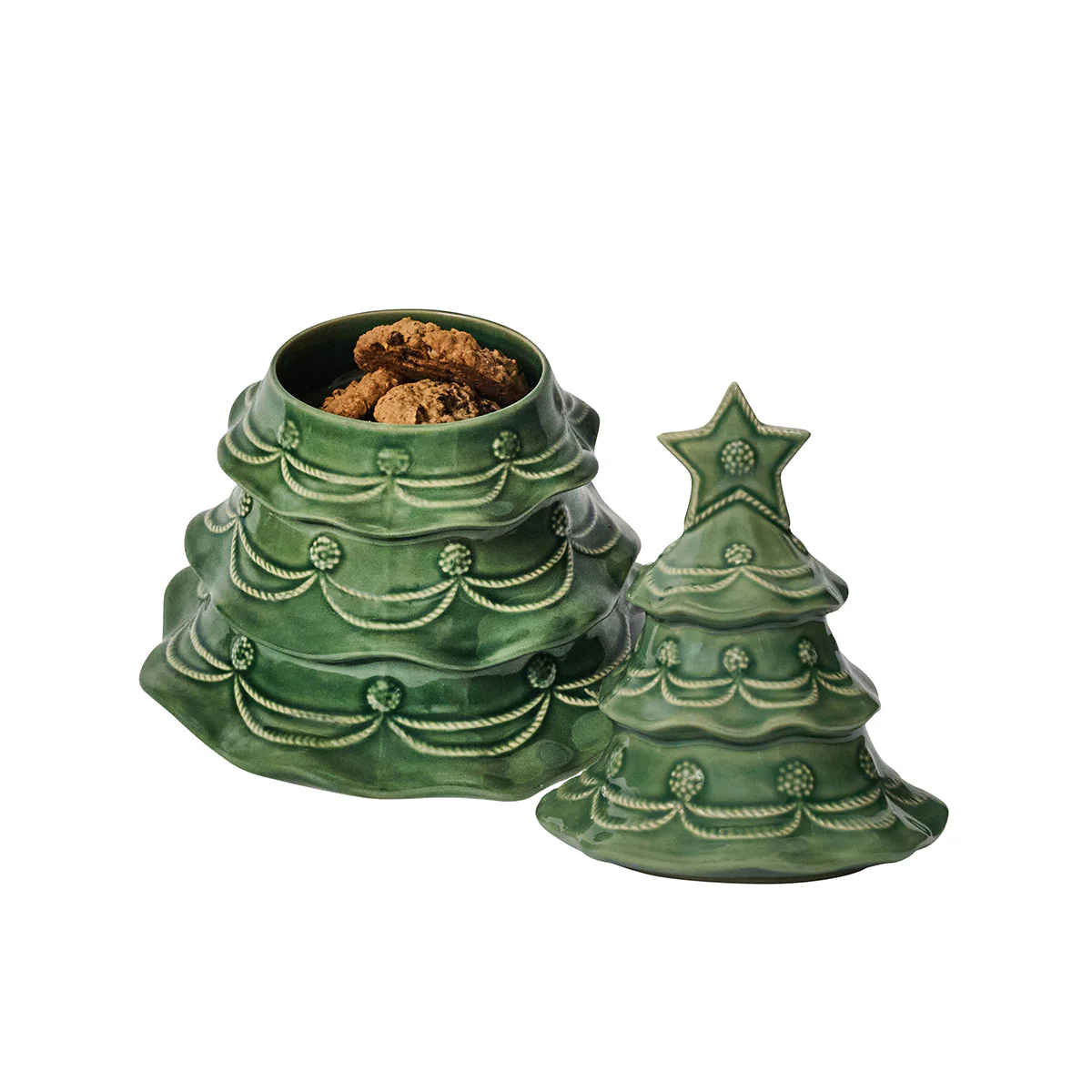 Berry & Thread Basil Christmas Tree Cookie Jar - Image 4