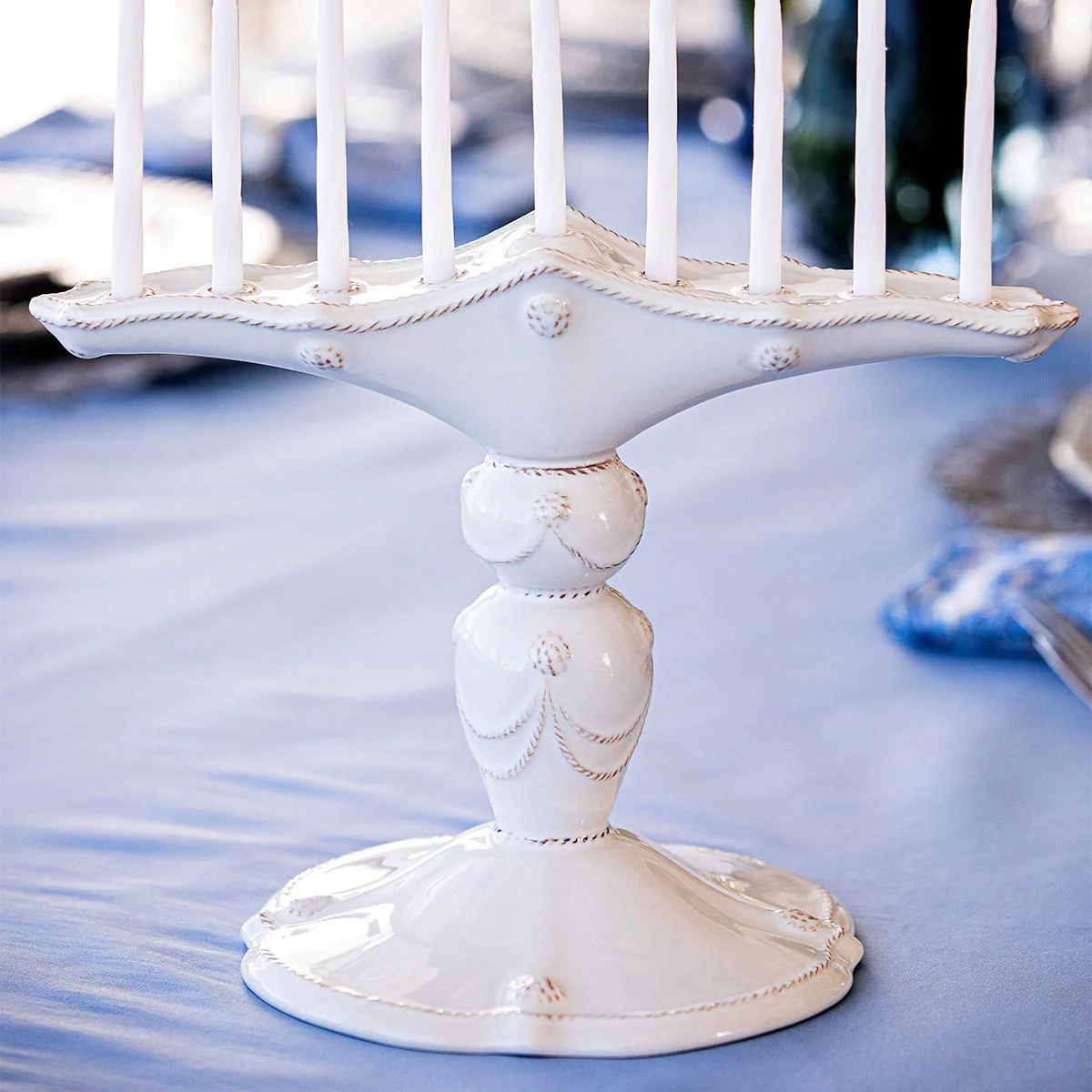 Berry & Thread Classic Whitewash Menorah - Image 2