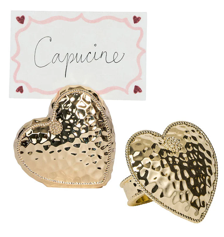 Berry & Thread Heart Napkin Ring and Place Card Holder Collection