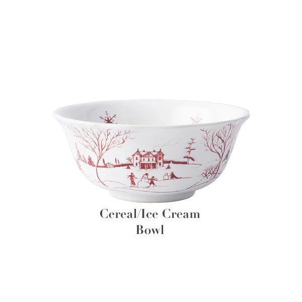 Country Estate Winter Frolic Ruby Dinnerware Collection - Image 5