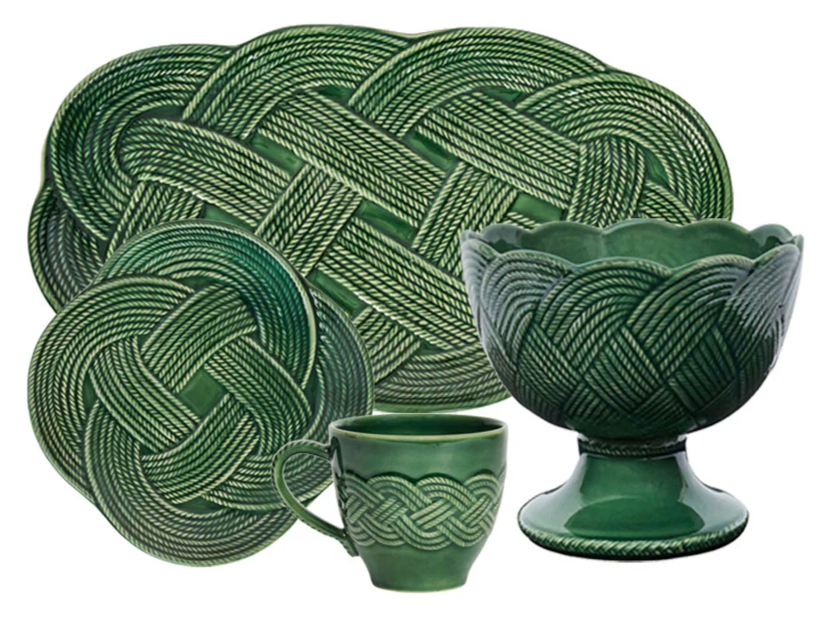 Le Panier Mystic Knot Basil Dinnerware and Serveware Collection
