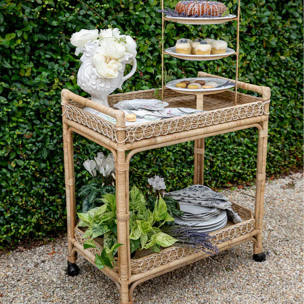 Provence Rattan Bar Cart - Image 5