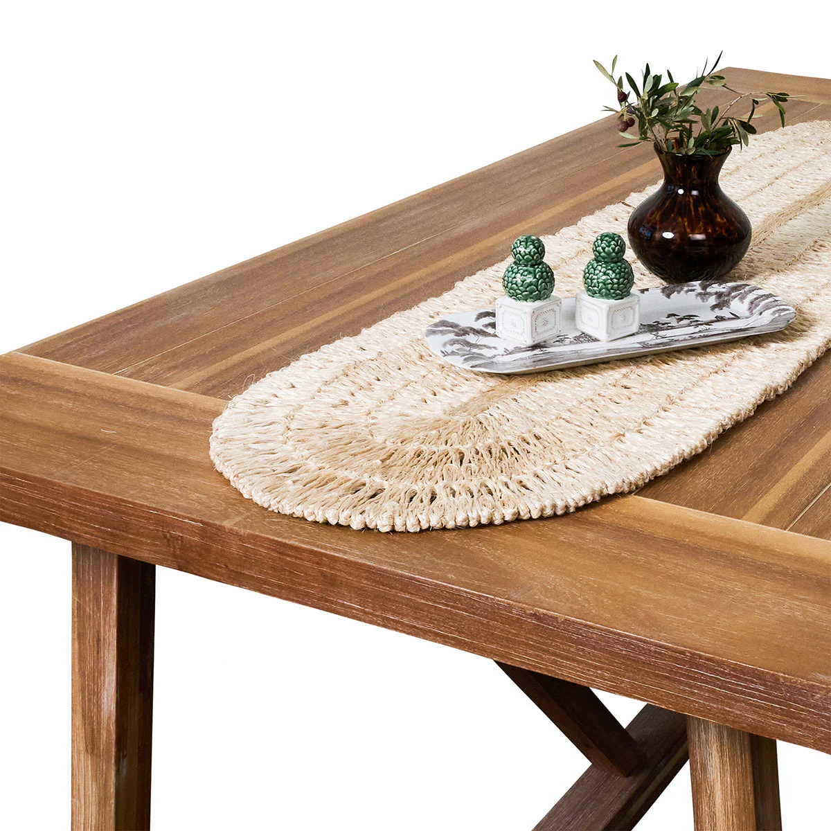Straw Loop Natural Table Runner - Image 3