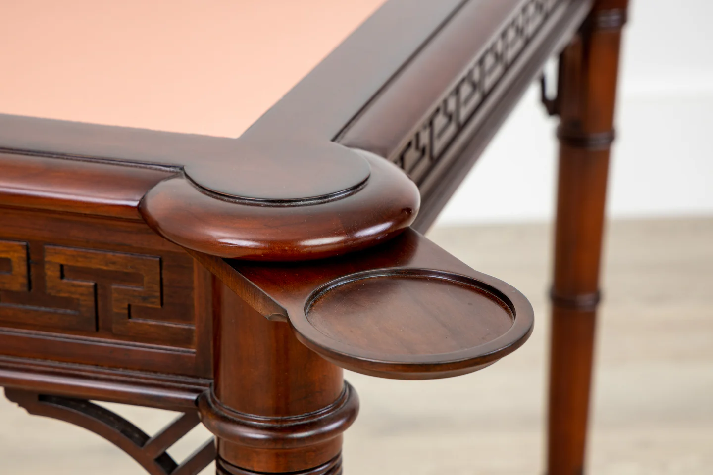 Card Table with Pink Leather - Image 3