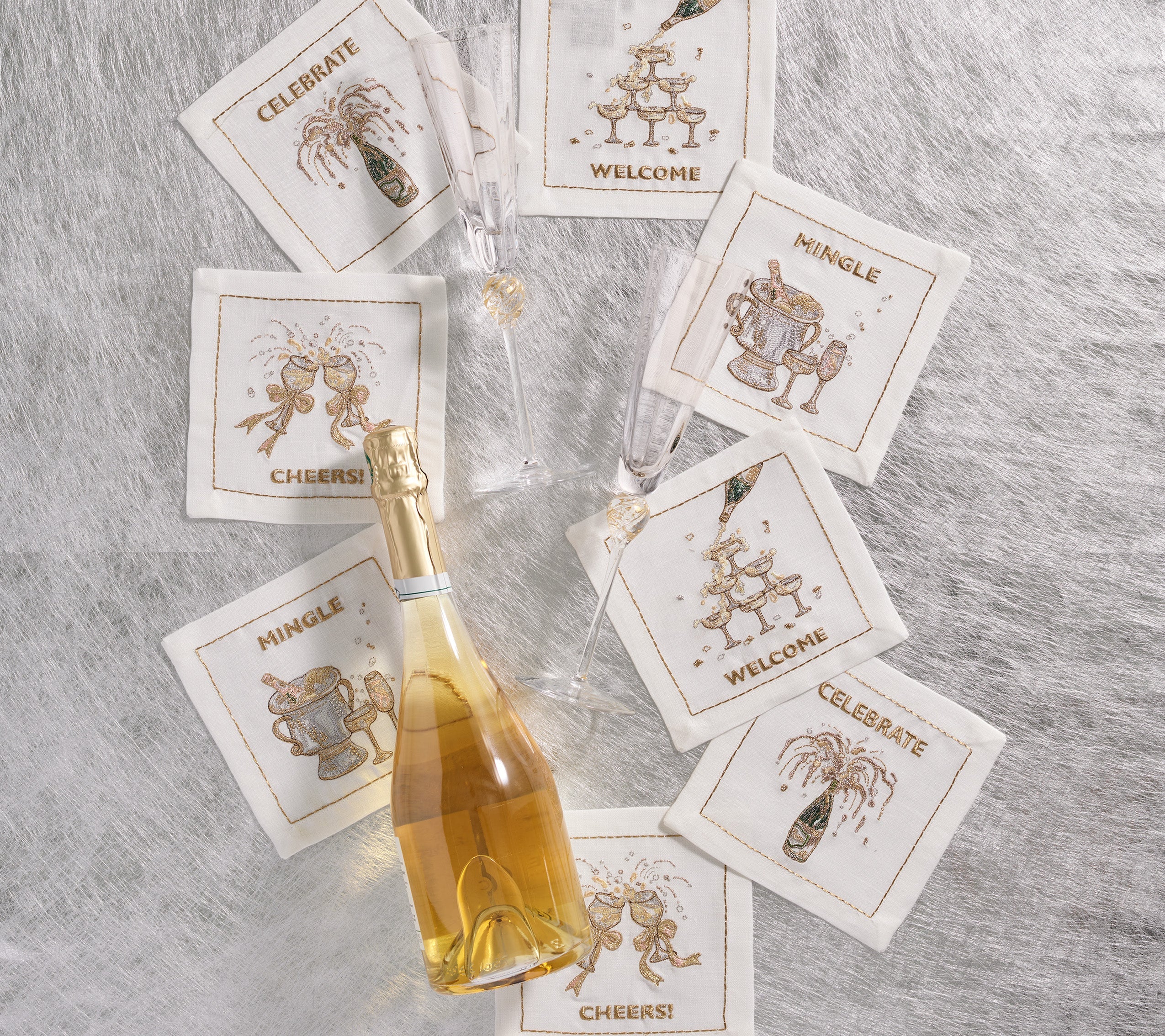 Cheers Cocktail Napkin Set - Image 2