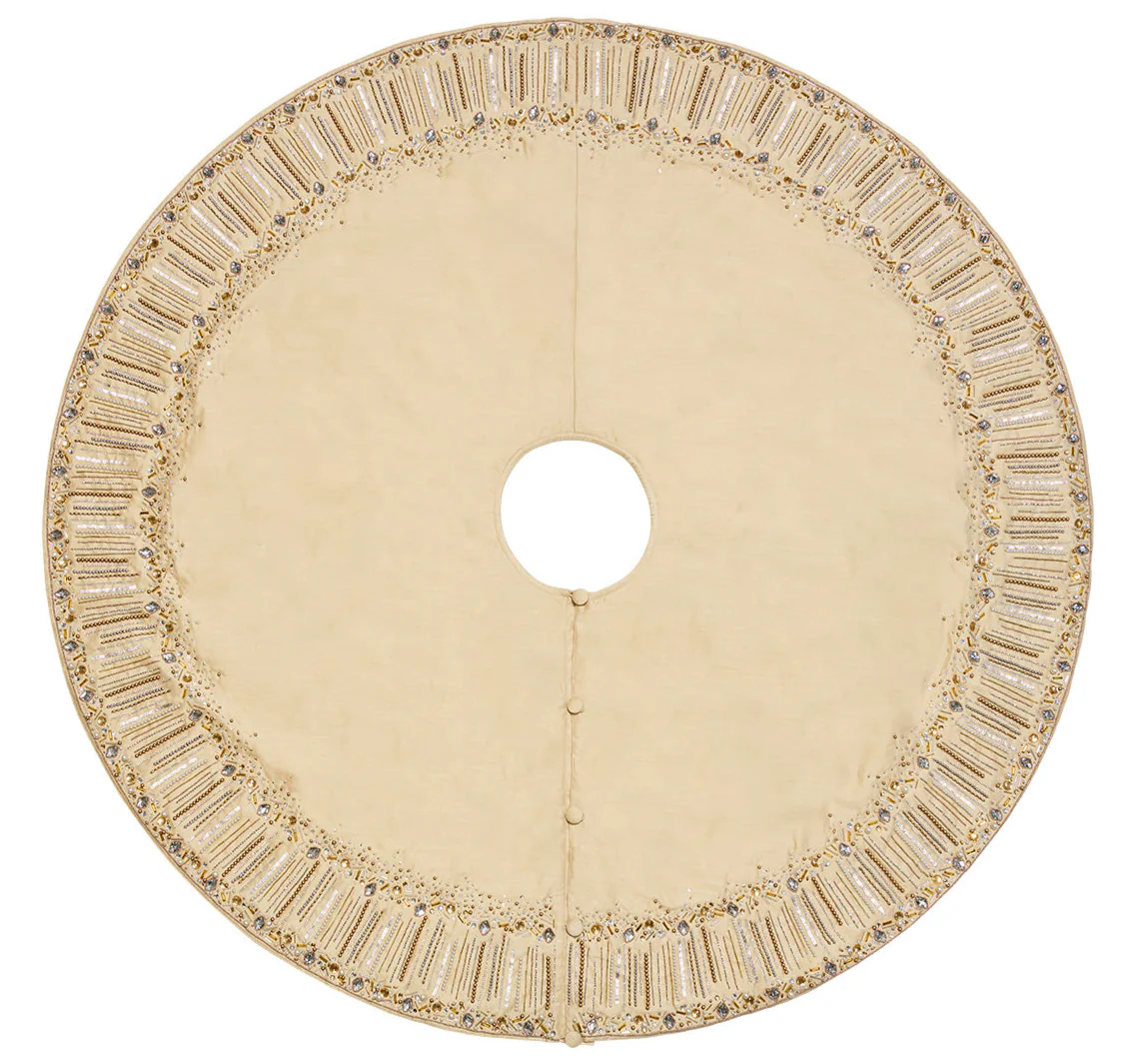 Gilded Sparkle Stocking and Tree Skirt Collection - Image 2