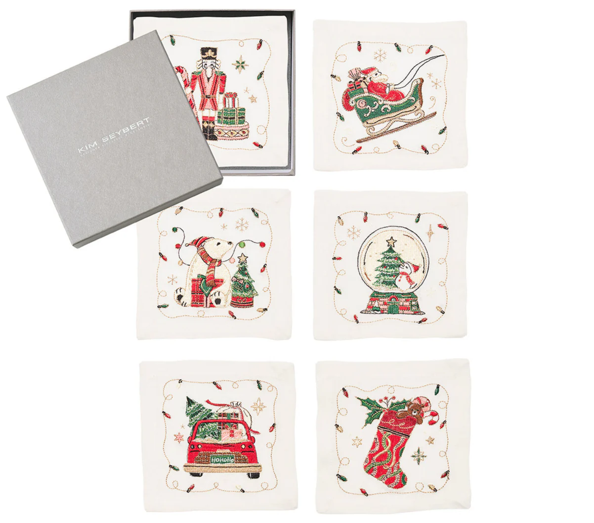 Holly Jolly Cocktail Napkin Set