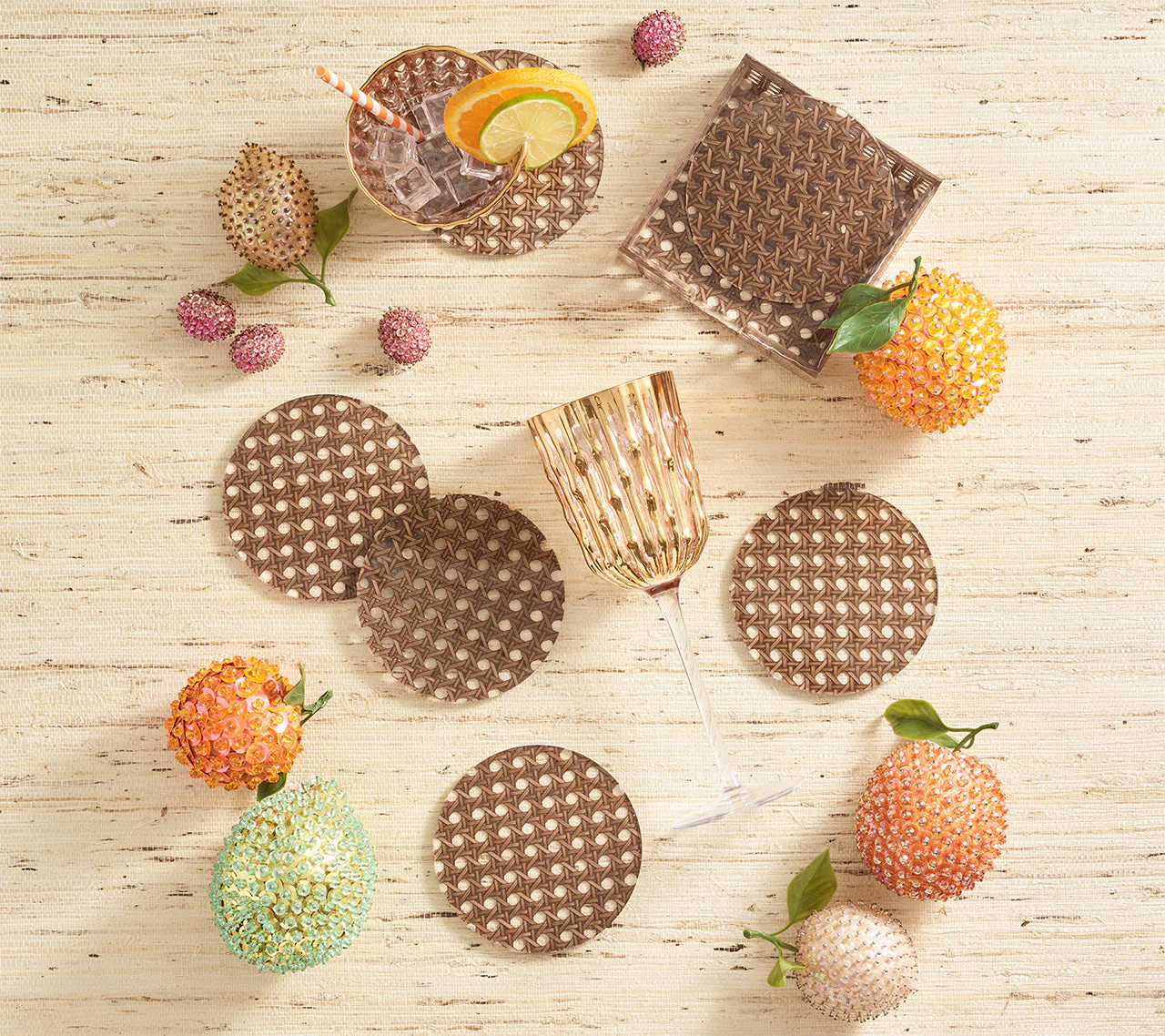 Reed Brown Coaster Set - Image 2