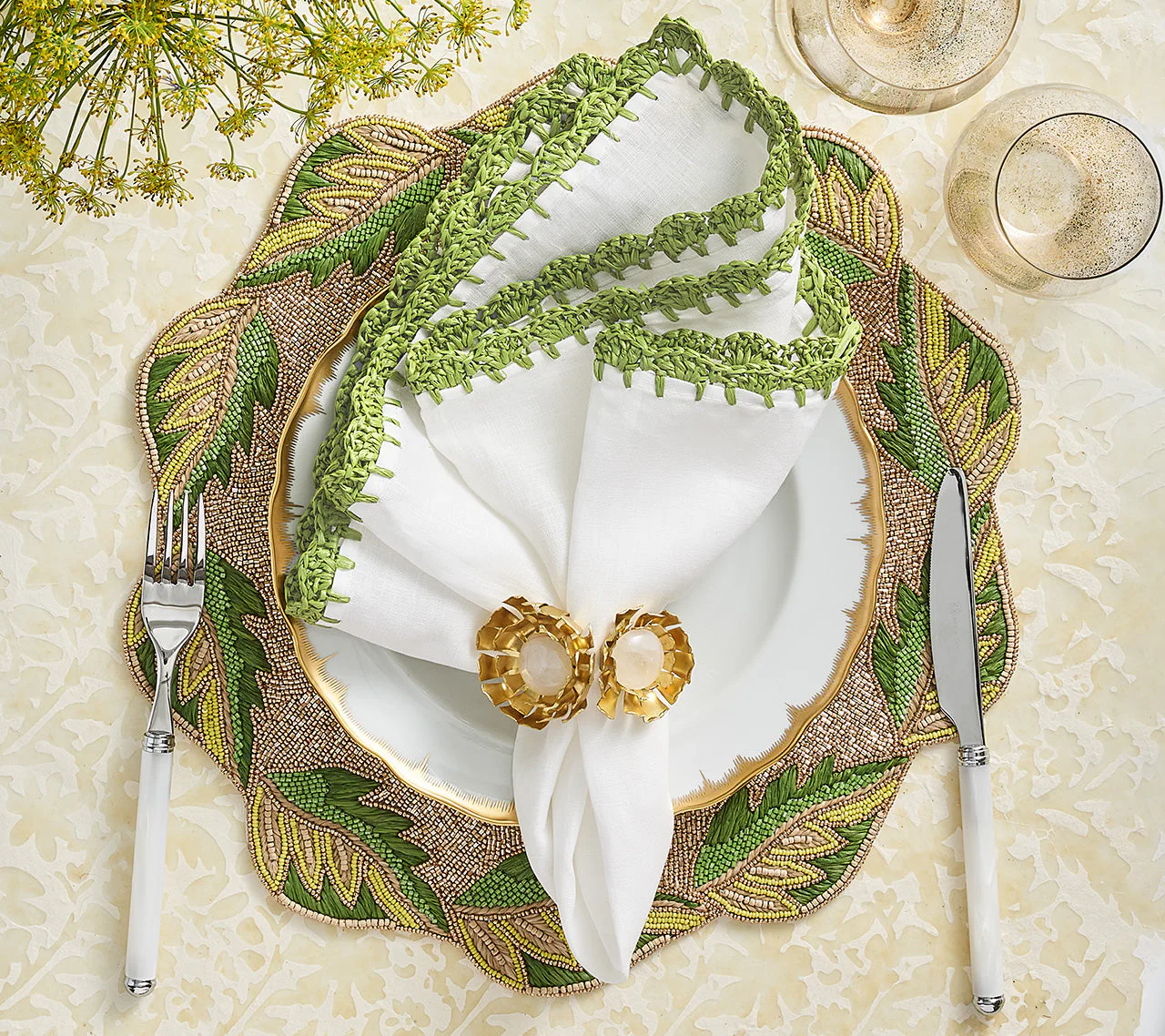 Shell Edge Napkin Set - Image 6