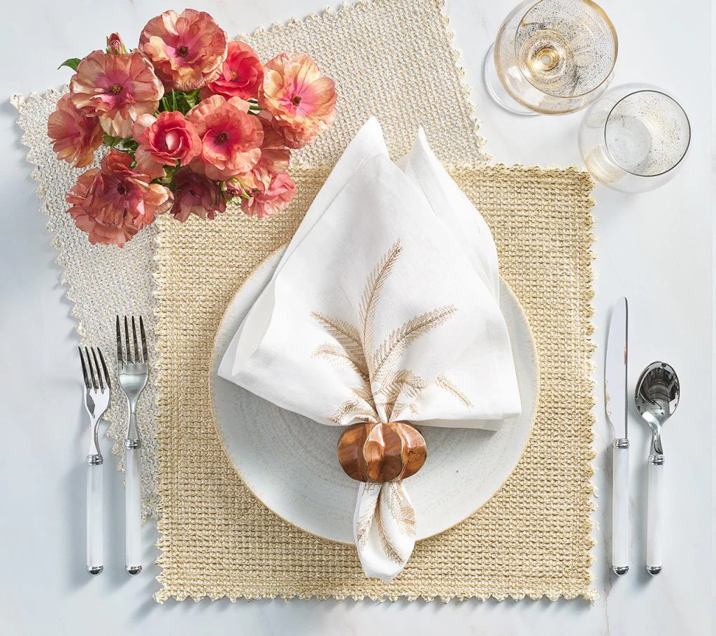 Silver & Gold Stamped Reversible Placemat - Image 4