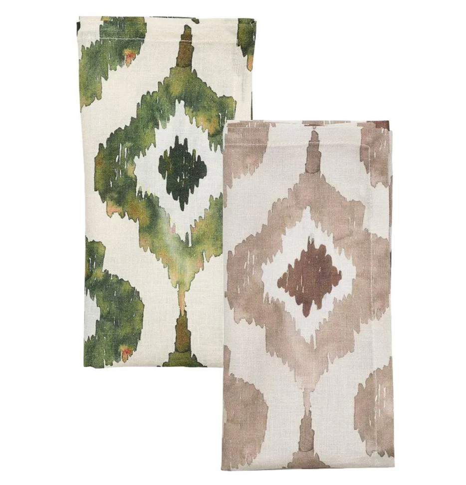 Watercolor Ikat Napkin Set