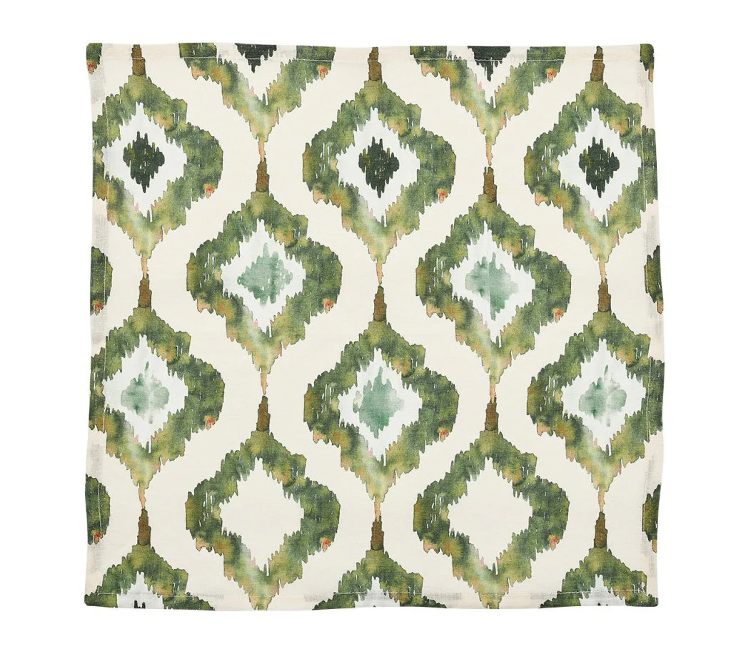 Watercolor Ikat Napkin Set - Image 3