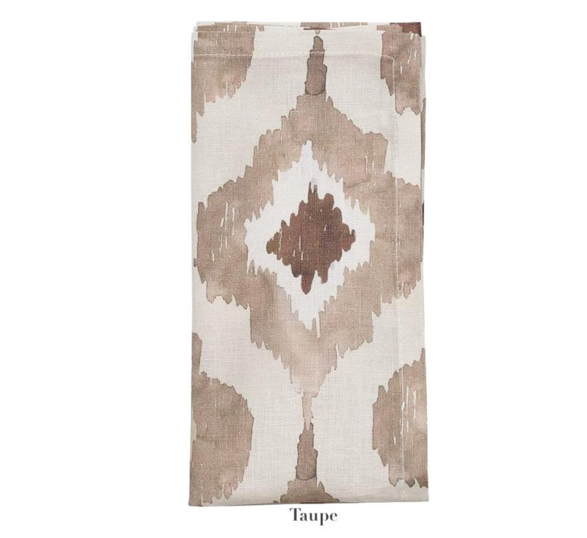 Watercolor Ikat Napkin Set - Image 4