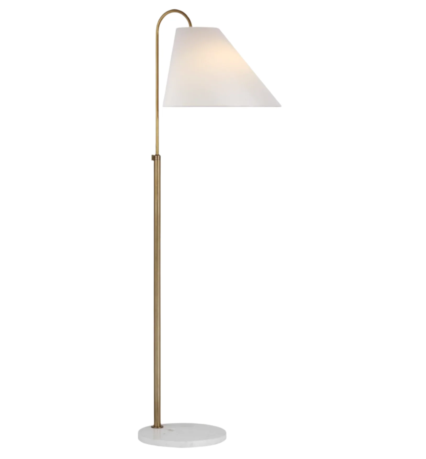Kinsley Medium Floor Lamp in Soft Brass
