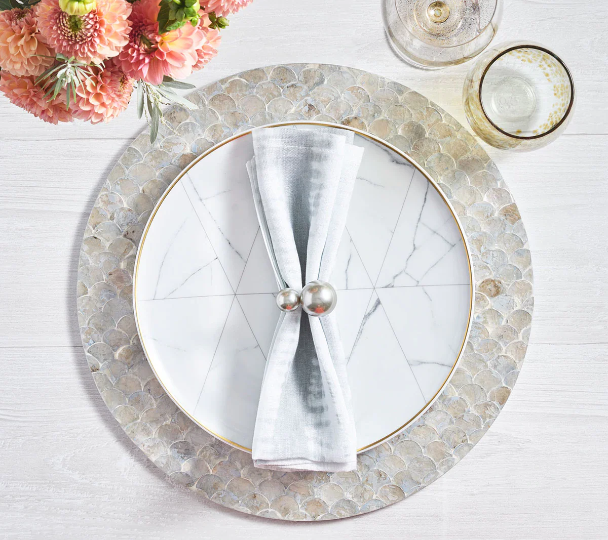 Camellia Gray Placemat - Image 2