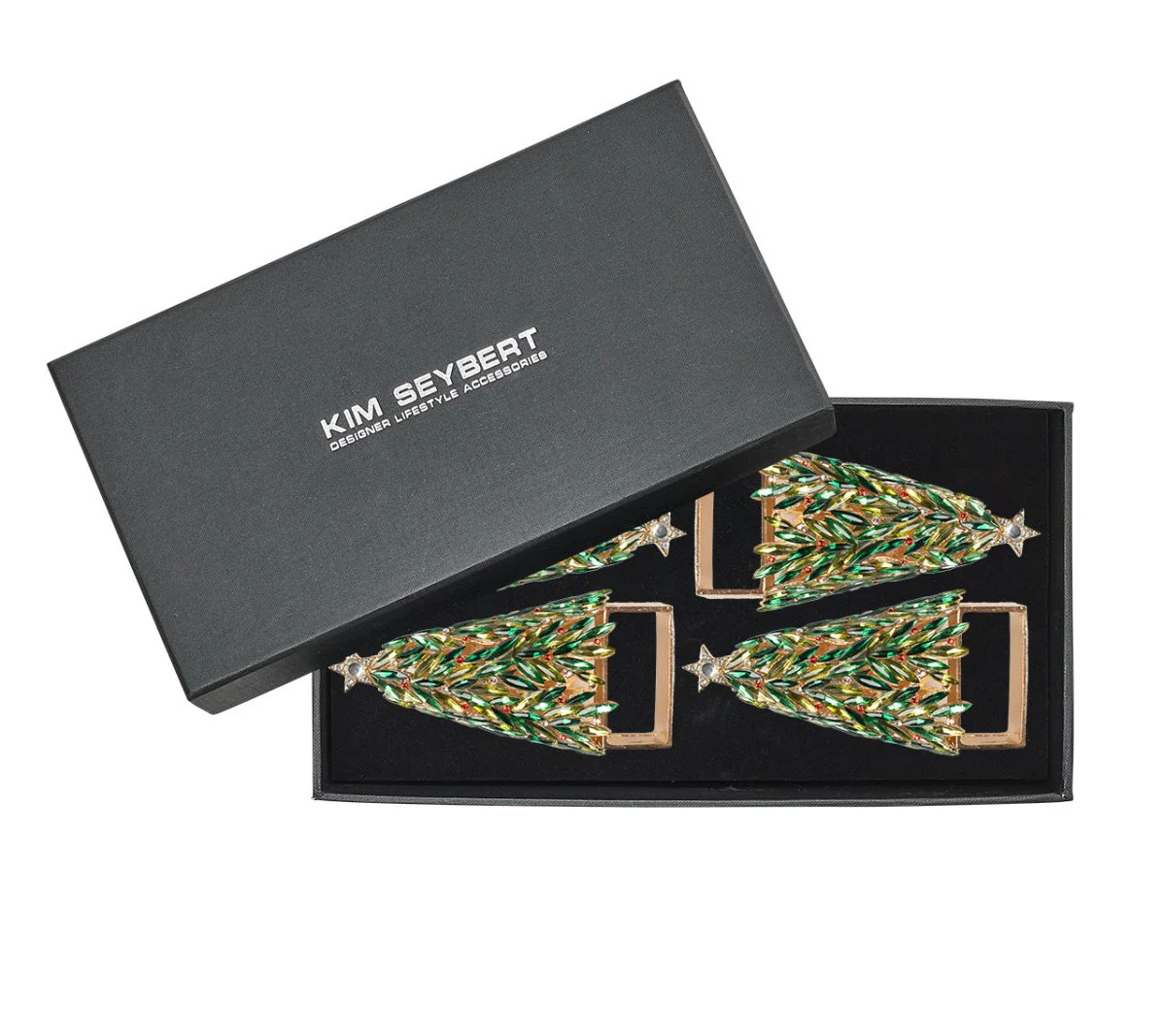 Christmas Tree Napkin Ring Set - Image 4