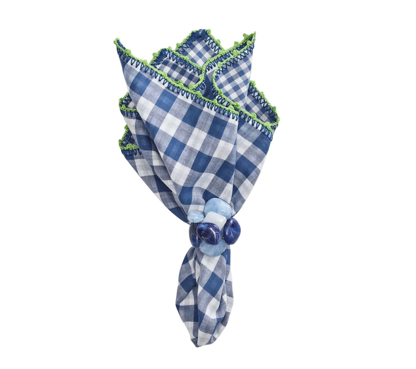 Gingham Check Napkin Set - Image 3