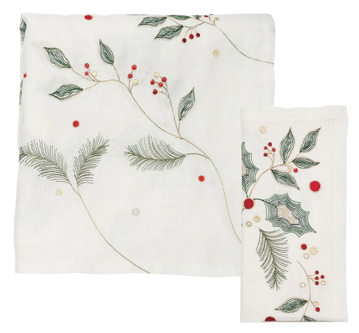 Holly & Sprig Linen Collection