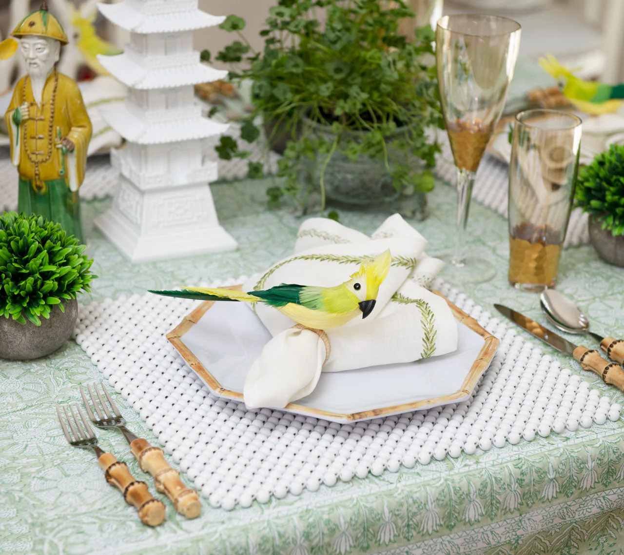 Provence Mint Tablecloth - Image 2
