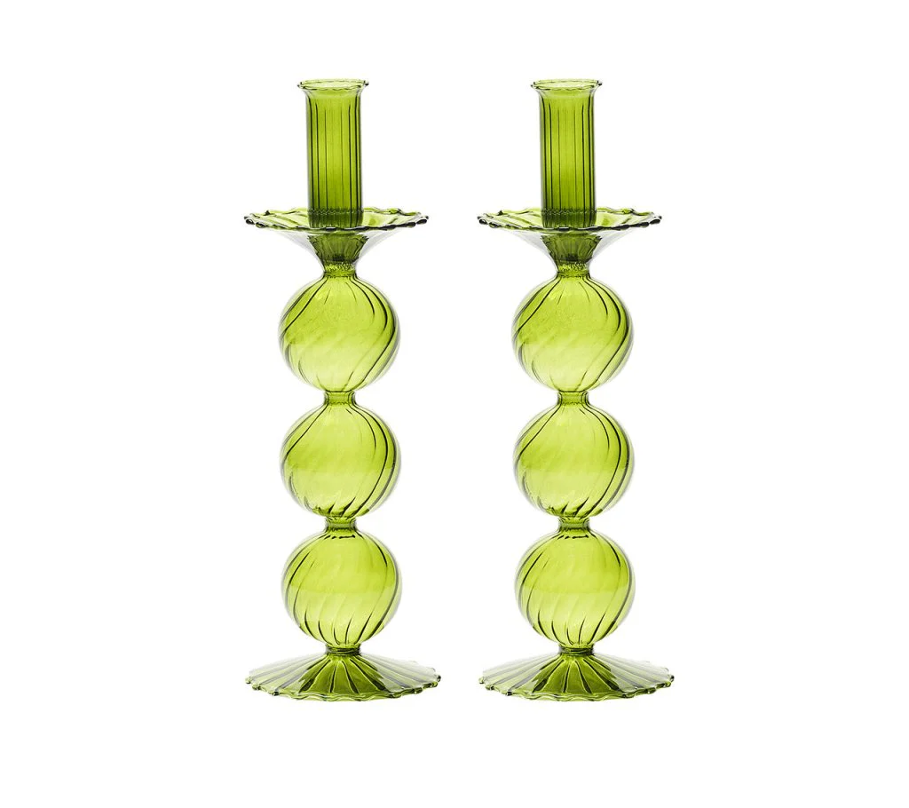 Iris Tall Candle Holder Set - Image 2
